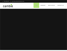 Tablet Screenshot of cambiedistribution.com